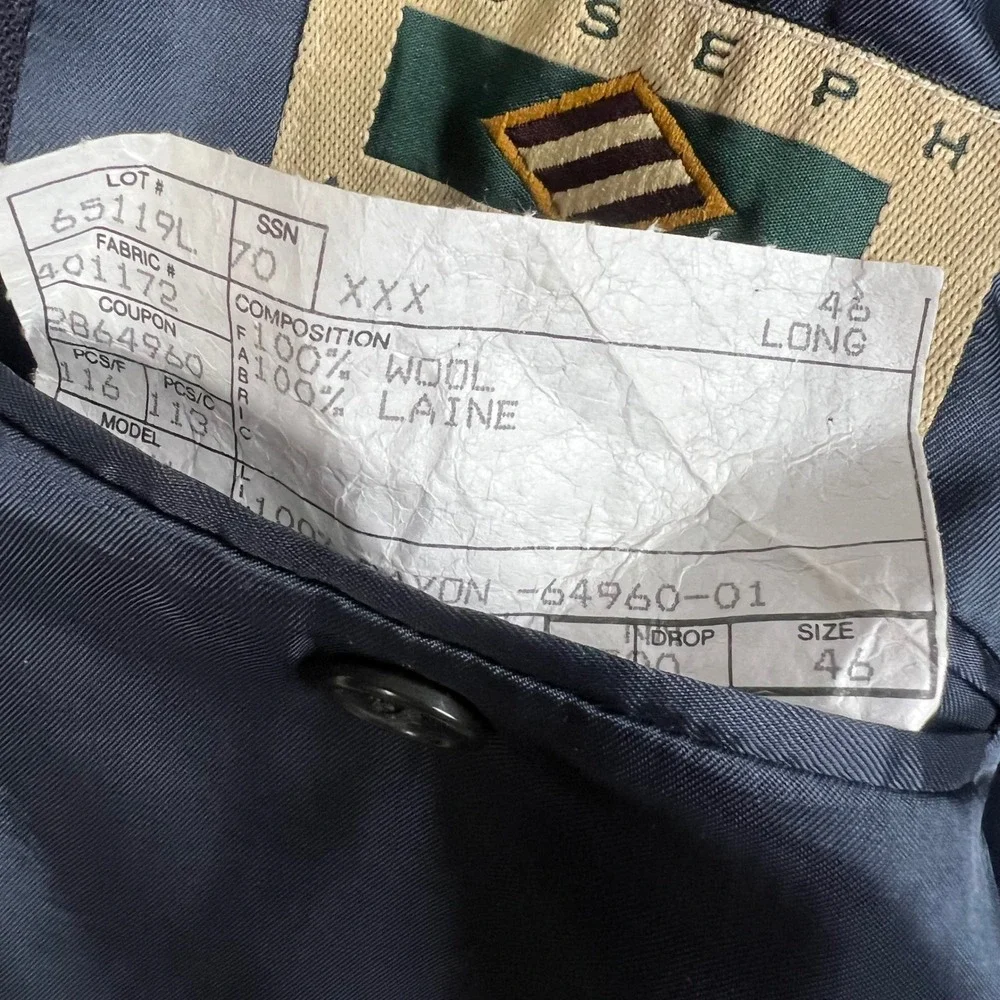 Joseph Abboud measurements shoulder